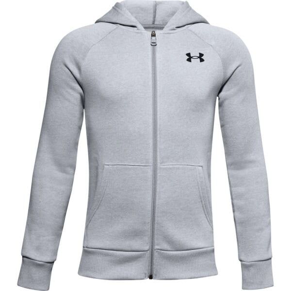 Under Armour Boys' sweatshirt Under Armour RIVAL COTTON FZ HOODIE grey XL