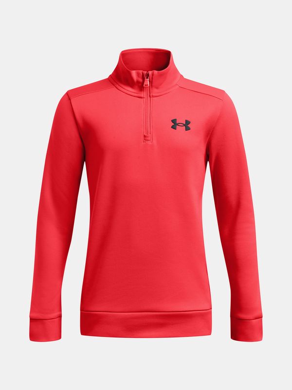 Under Armour Boys' sweatshirt Under Armour UA Armour Fleece 1/4 Zip-RED - Boys