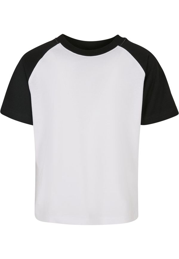 Urban Classics Boys' T-shirt with contrasting raglan white/black