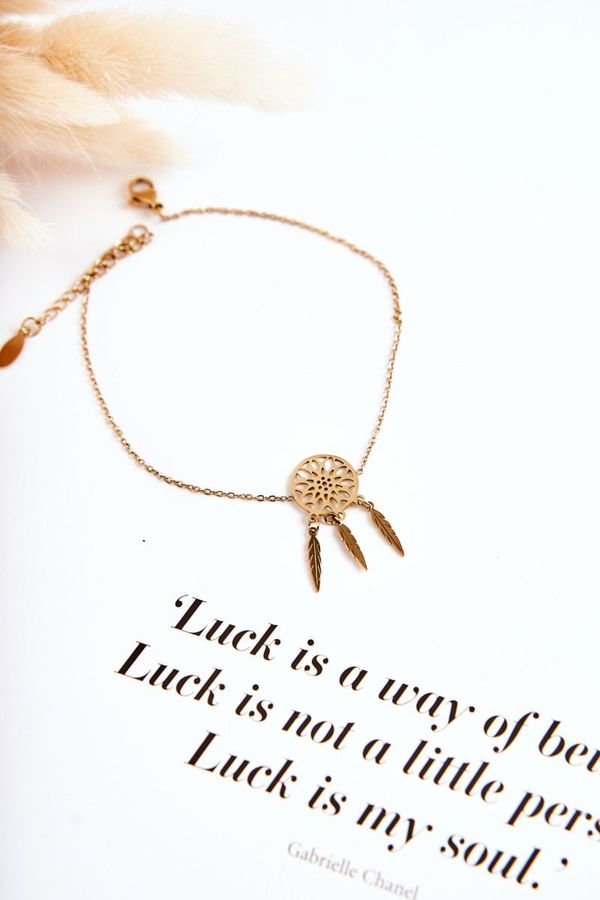 Kesi Bracelet for leg dream catcher Golden