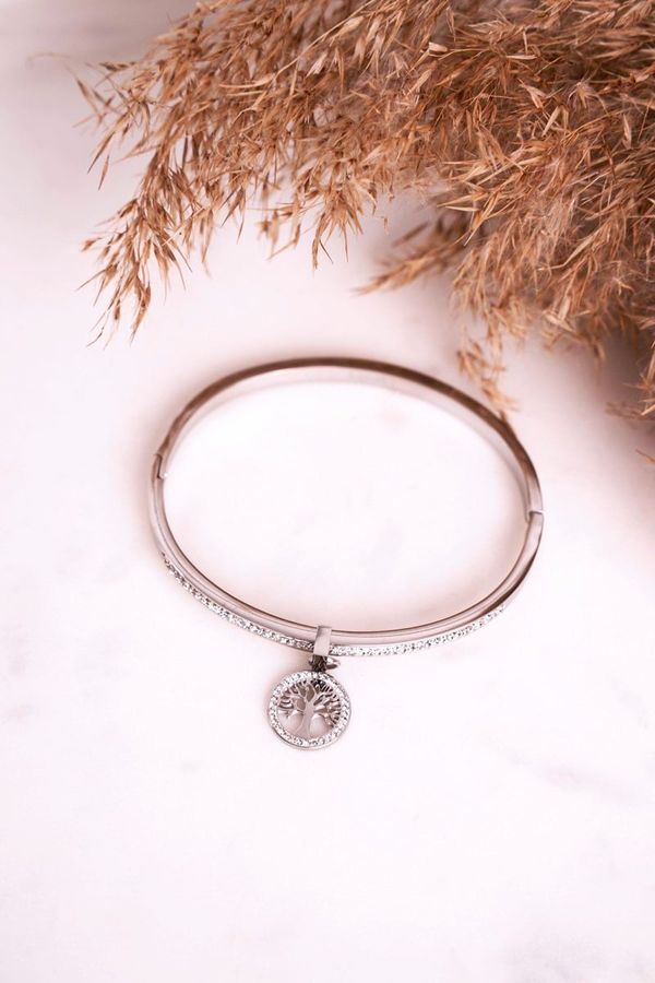 Kesi Bracelet with cubic zircon Tree of Life Silver Alive