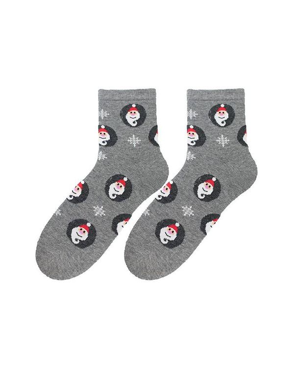 Bratex Bratex 2988 X-Mass Socks Women's 36-41 grey melange d-033