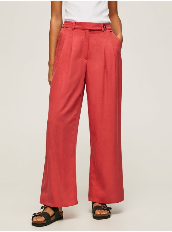 Pepe Jeans Brick Women's Linen Wide Formal Pants Pepe Jeans - Women