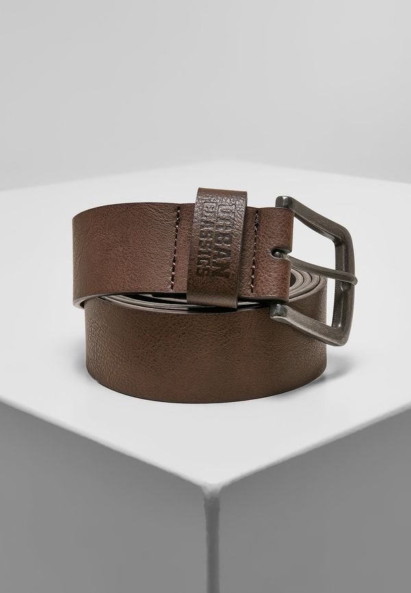 Urban Classics Brown imitation leather strap