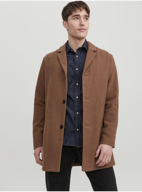 Jack & Jones Brown Men's Coat with Jack & Jones Zac - Men