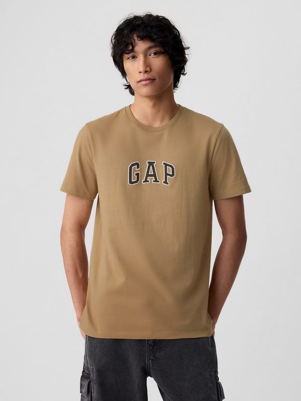 GAP Brown men's T-shirt with GAP logo