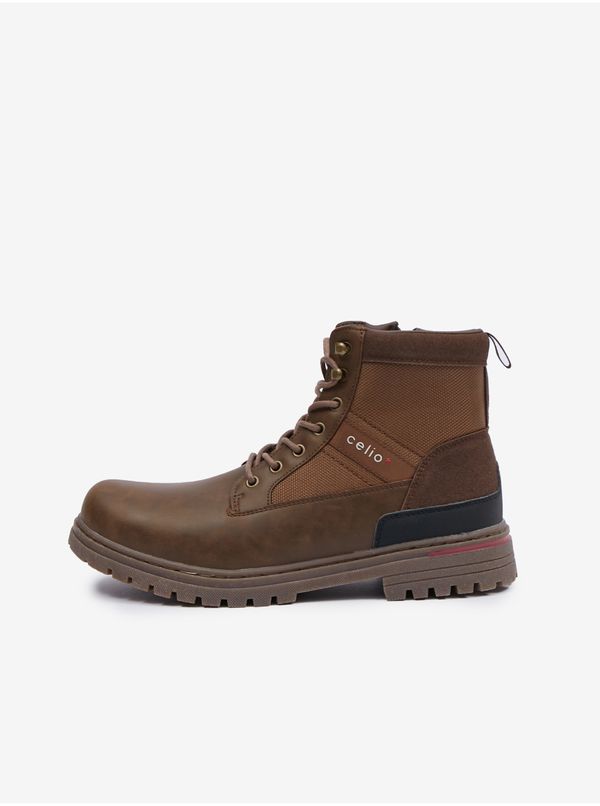 Celio Brown men's winter ankle boots Celio