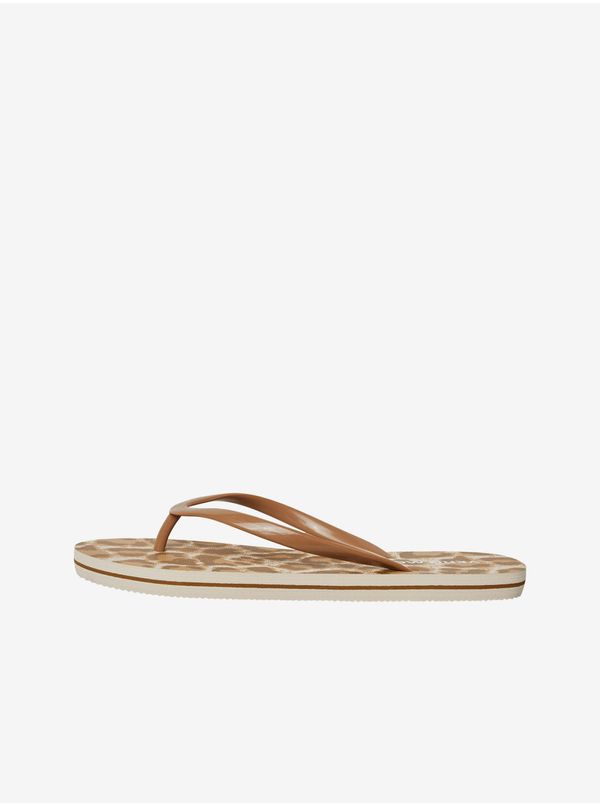 Vero Moda Brown patterned flip-flops VERO MODA Selma - Women