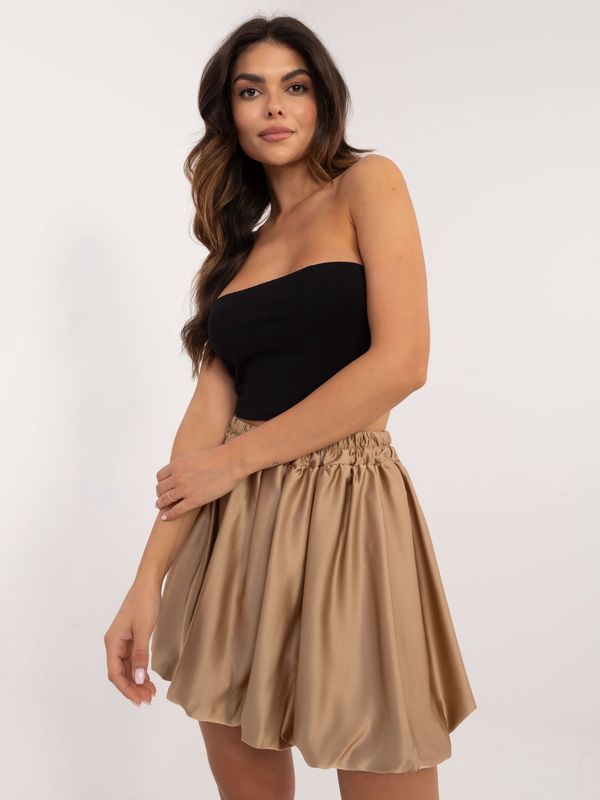 Fashionhunters Brown skirt with elastic