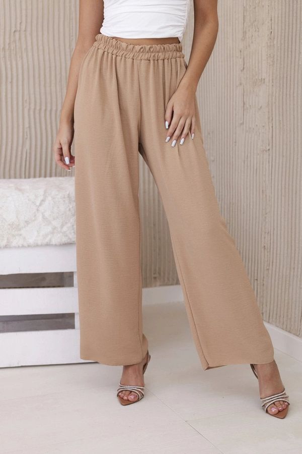 Kesi Brown trousers with wide legs