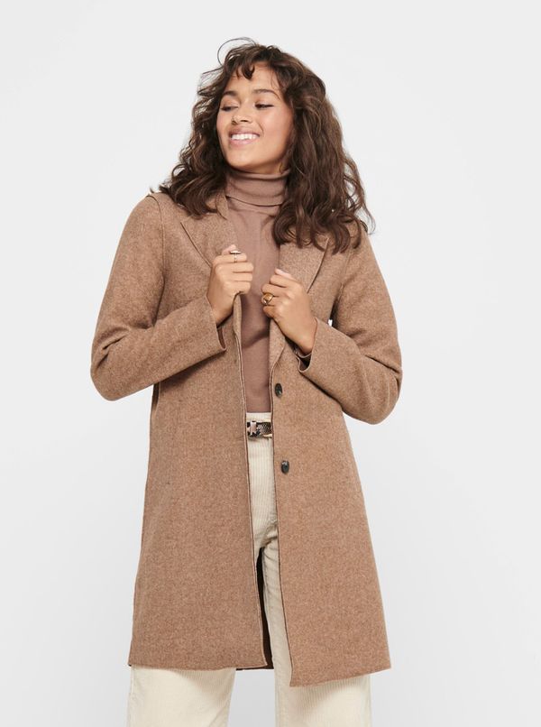 Only Brown Women's Coat ONLY Carrie - Women