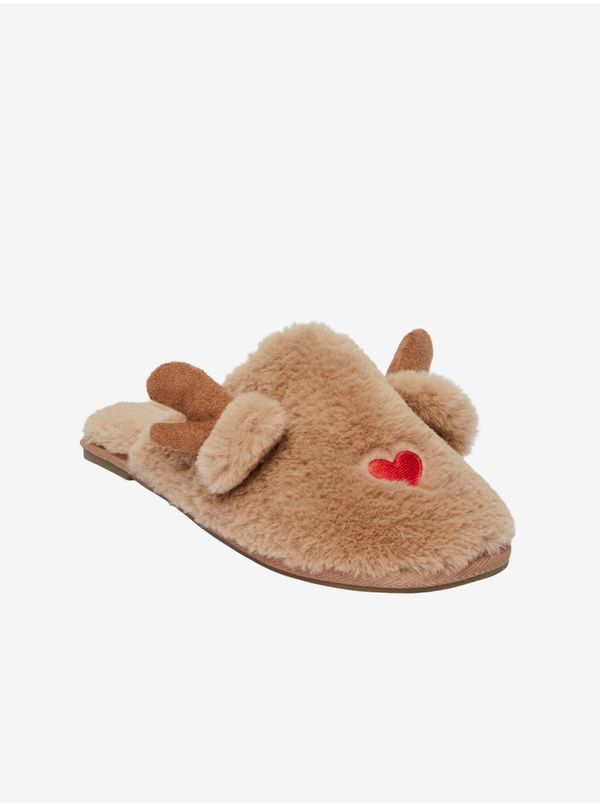 Pieces Brown Women's Home Slippers Pieces Futte - Women's