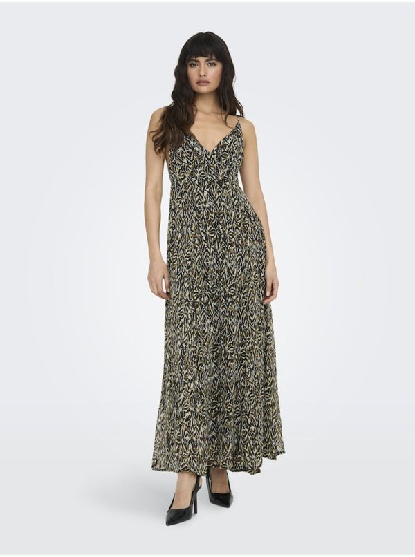 Only Brown women's patterned maxi dress ONLY Eliza - Women's