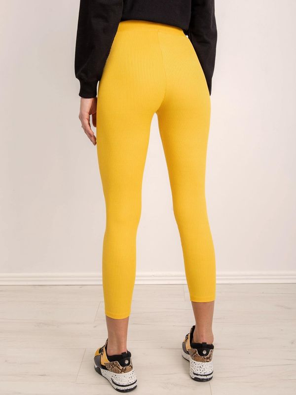 Fashionhunters BSL Yellow Striped Trousers