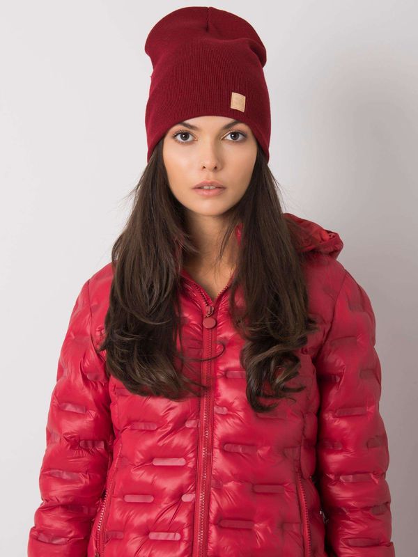 Fashionhunters Burgundy hat