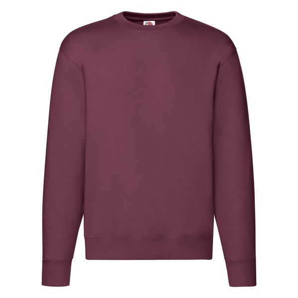 Fruit of the Loom Burgundy Men's Sweatshirt Set-in Sweat Fruit of the Loom