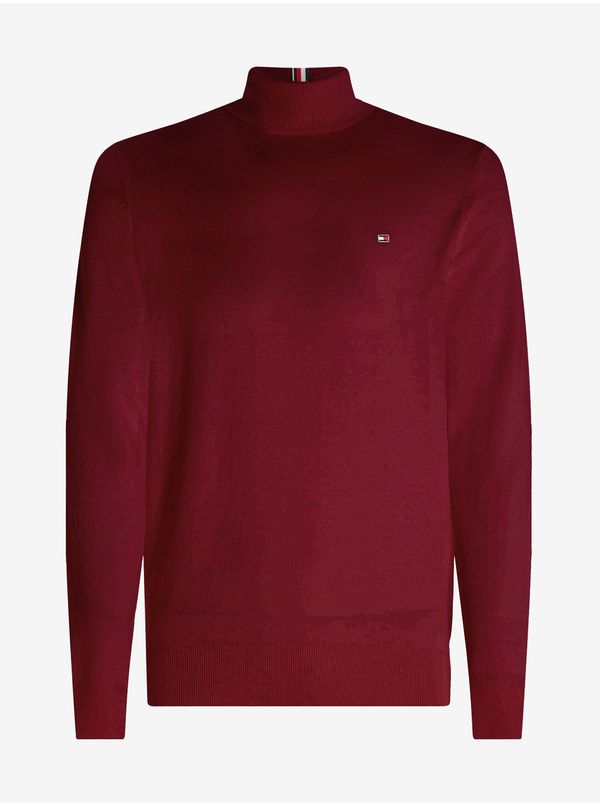 Tommy Hilfiger Burgundy men's turtleneck with cashmere Tommy Hilfiger - Men's