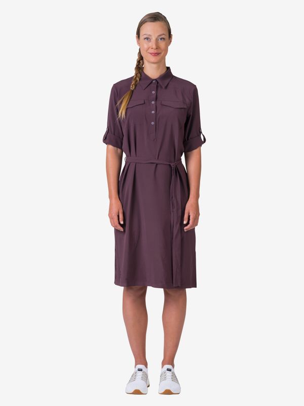 HANNAH Burgundy women's shirt dress Hannah Libby