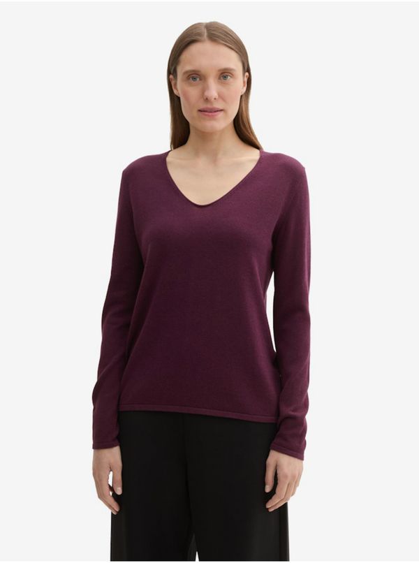 Tom Tailor Burgundy women's sweater Tom Tailor - Women