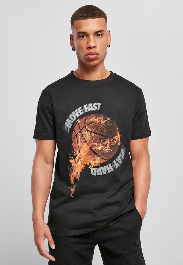 Mister Tee Burning BBball Tee Black