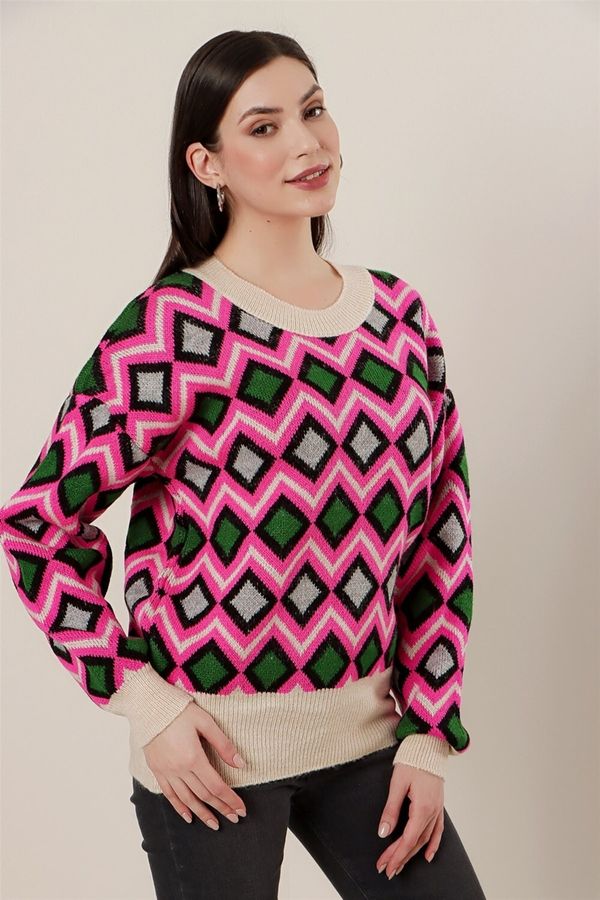 By Saygı By Saygı Kilim Patterned Sweater Fuchsia