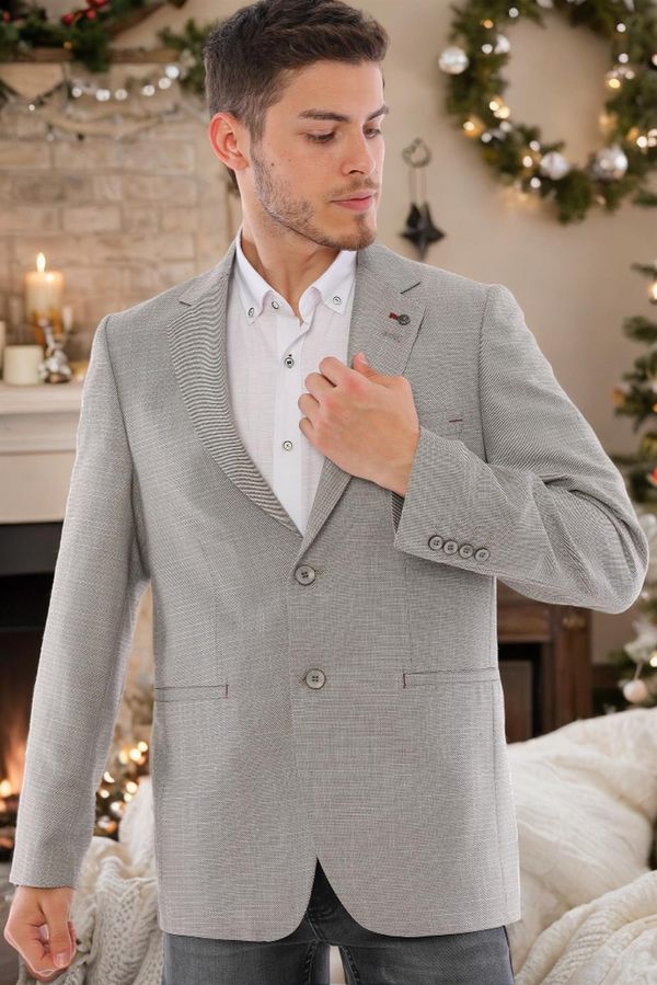 dewberry C9056 DEWBERRY MEN'S JACKET-PLAIN BEIGE