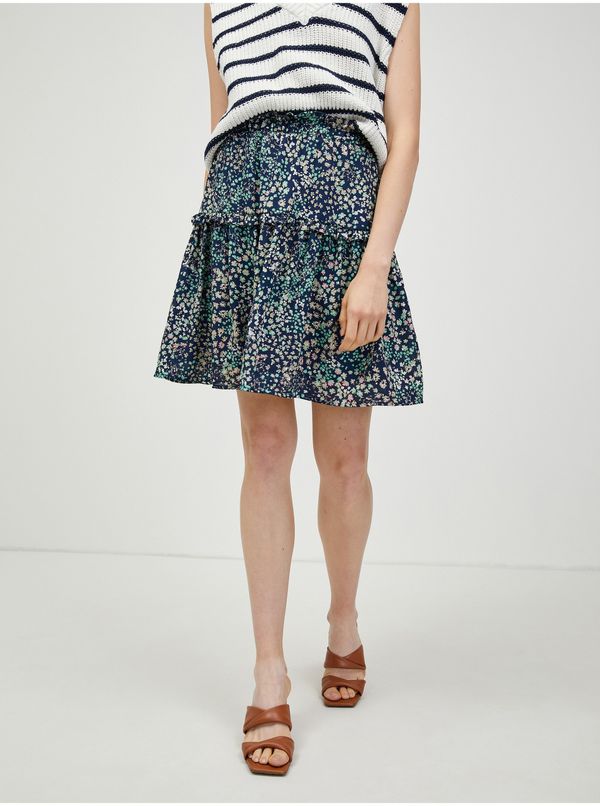 Vero Moda Cabbage-blue floral skirt VERO MODA Hannah - Ladies