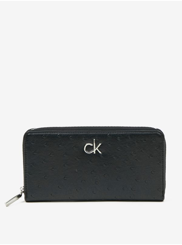 Calvin Klein Calvin Klein Re-Lock Slim Black Wallet - Women