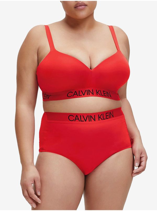 Calvin Klein Calvin Klein Red bikini top Demi Bralette Plus Size High Risk Red Cal - Women's