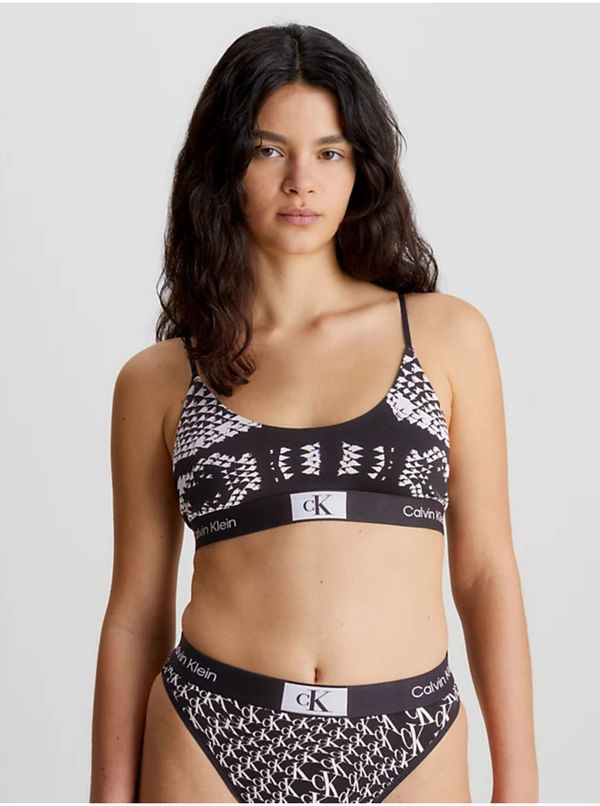 Calvin Klein Calvin Klein Underwear Black Women's Patterned Bra - Women's