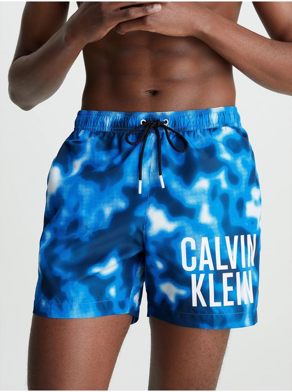 Calvin Klein Calvin Klein Underwear Blue Men's Patterned Swimsuit - Men's