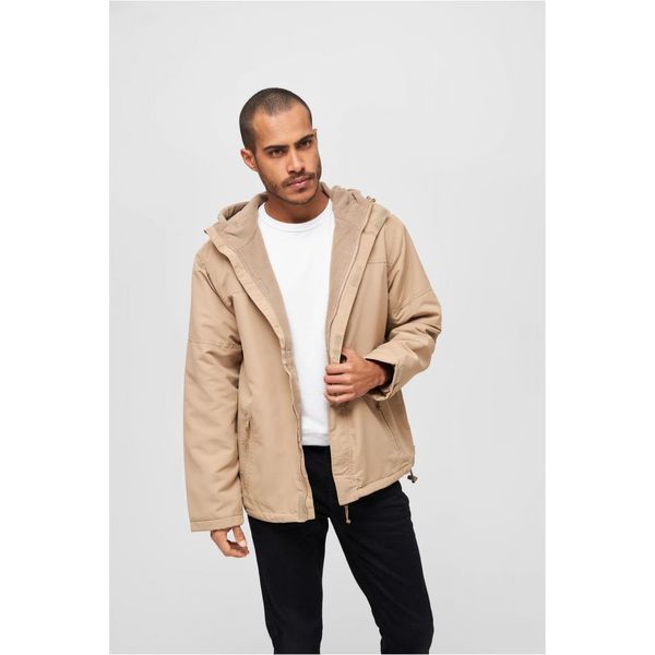 Brandit Camel windbreaker with front zipper