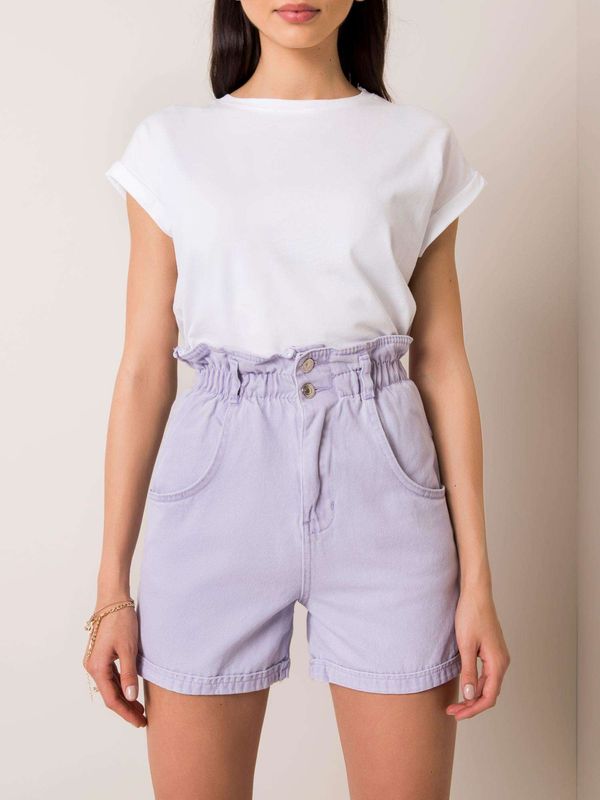 Fashionhunters Camilla RUE PARIS Purple Shorts