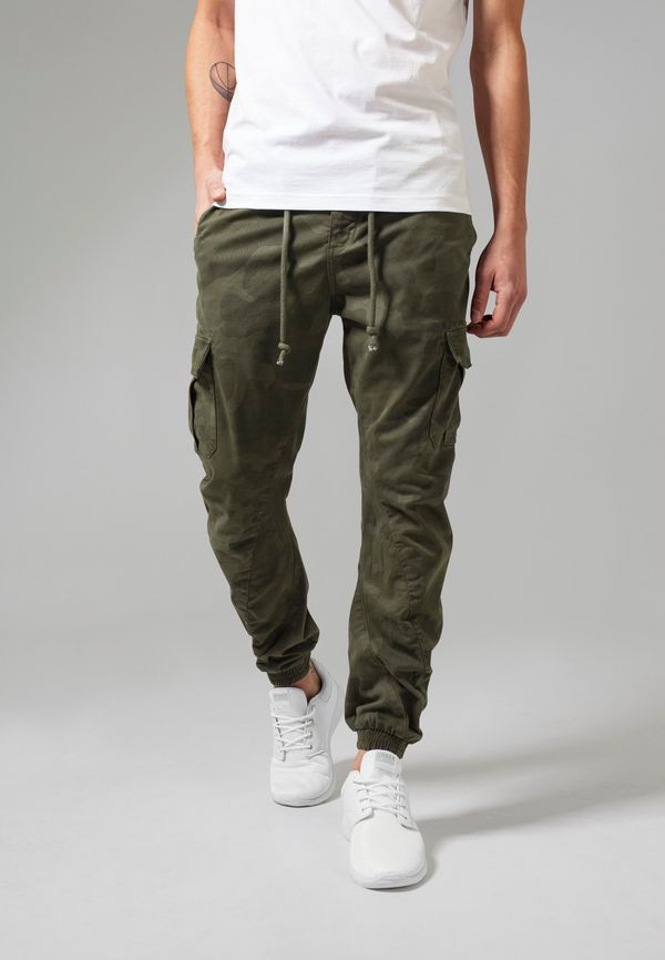 Urban Classics Camo Cargo Jogging Pants olive camo