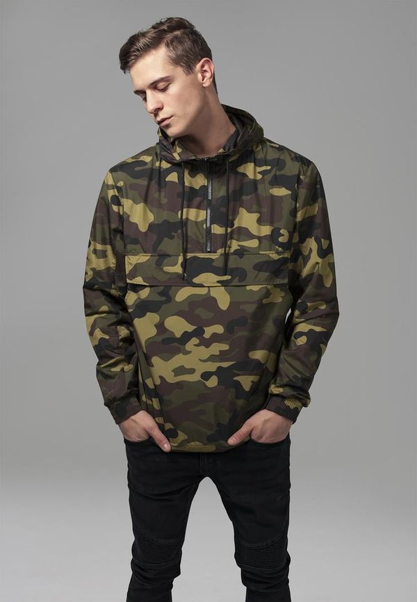 UC Men Camo Pull Over Windbreaker woodcamo