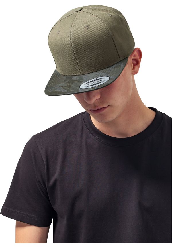 Flexfit Camo Visor Snapback Olive Camouflage