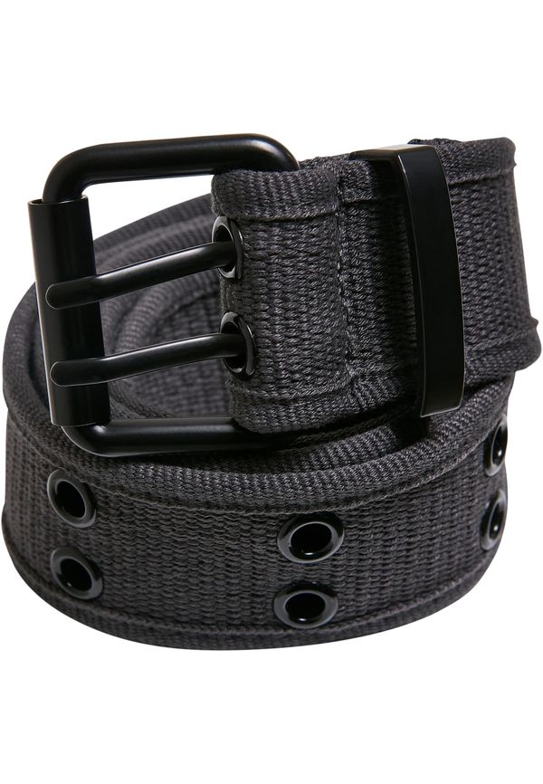 Urban Classics Accessoires Canvas belt with double thorn buckle grey