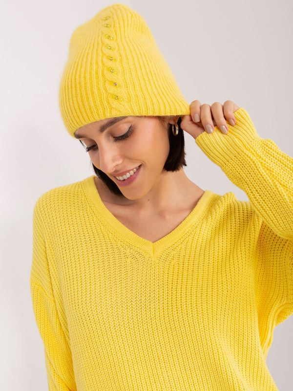 Wool Fashion Italia Cap-AT-CZ-2328.41X-Yellow