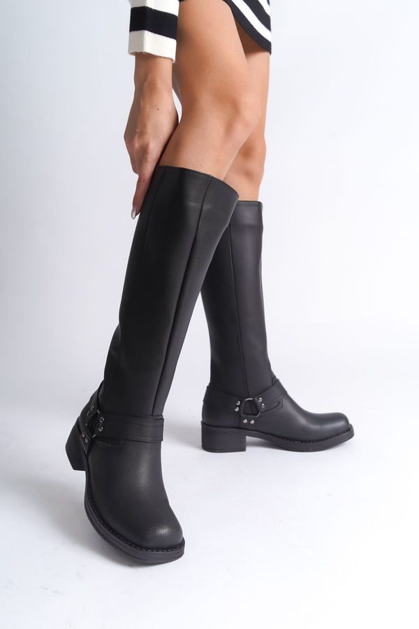 Capone Outfitters Capone Outfitters Biker Boots with Round Accessories