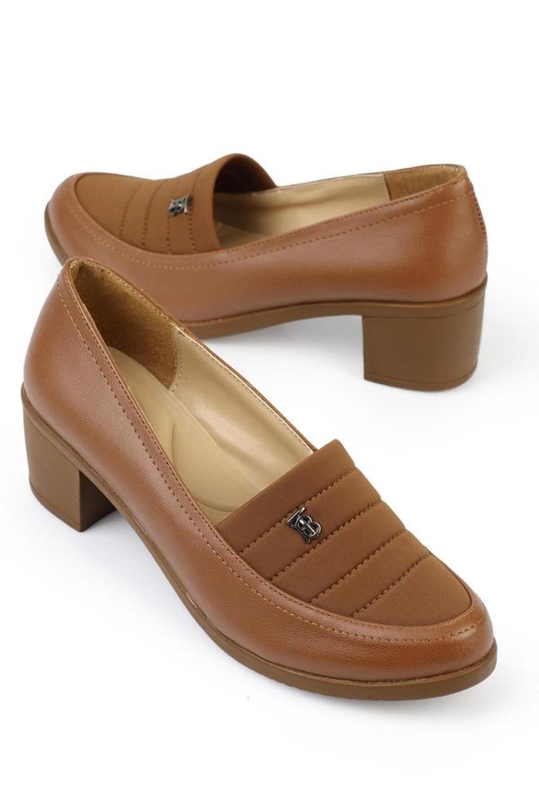 Capone Outfitters Capone Outfitters Capone Chunky Heel Tan Women's Shoes