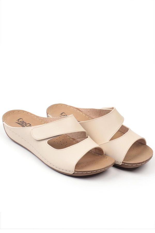 Capone Outfitters Capone Outfitters Capone Z0381 Beige Women's Comfort Anatomic Slippers