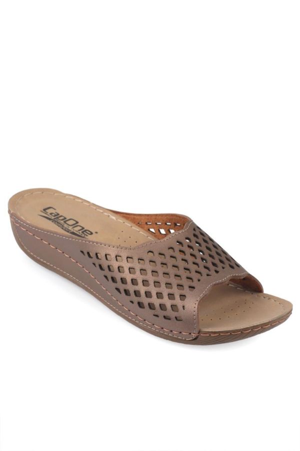 Capone Outfitters Capone Outfitters Capone Z0385 Copper Women's Comfort Anatomic Slippers.