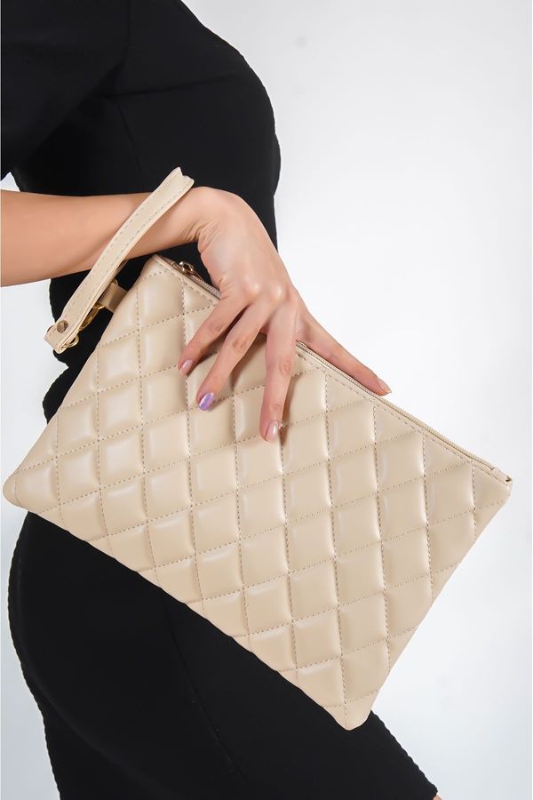 Capone Outfitters Capone Outfitters Paris Quilted Women's Beige Bag