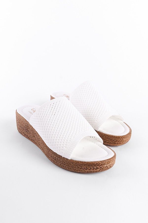 Capone Outfitters Capone Outfitters Women's Knitwear Wedge Heel Slippers