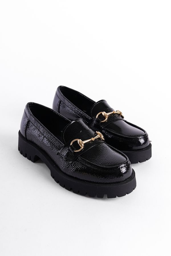 Capone Outfitters Capone Outfitters Women's Trak-Based Metal Buckle Loafer