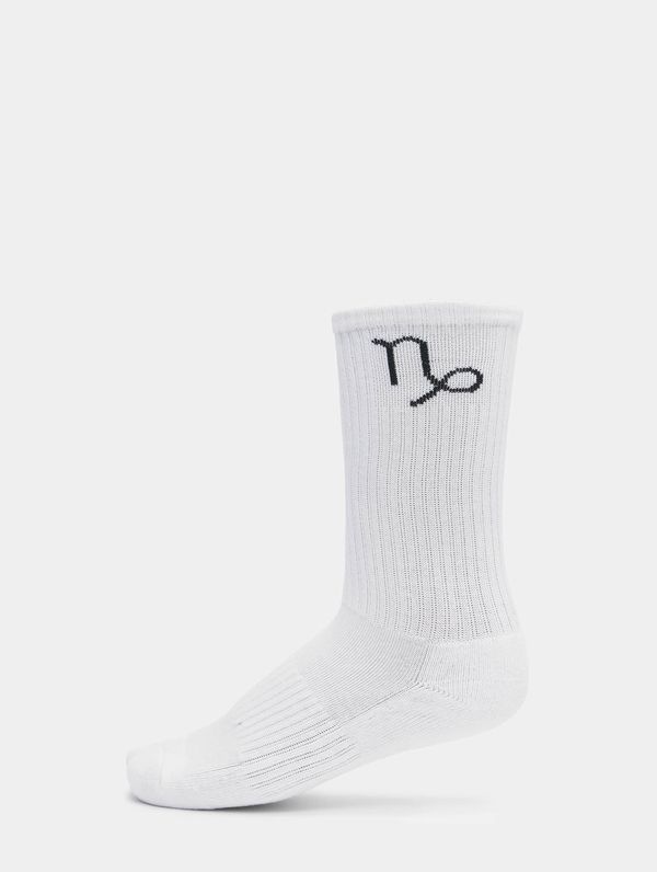 DEF Capricorn white zodiac socks