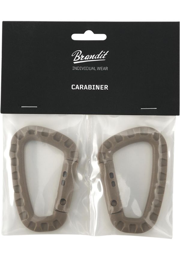 Brandit Carabiner 2-Pack camel