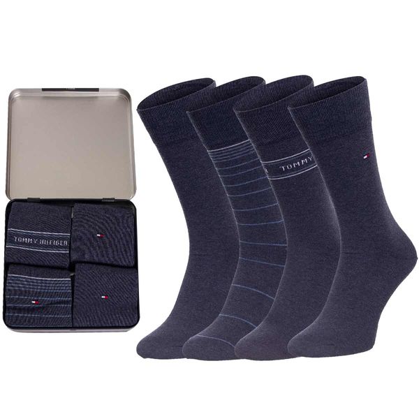 Tommy Hilfiger Čarape Tommy Hilfiger Tommy_Hilfiger_4Pack_Socks_701220146_003_Navy_Blue/Jeans