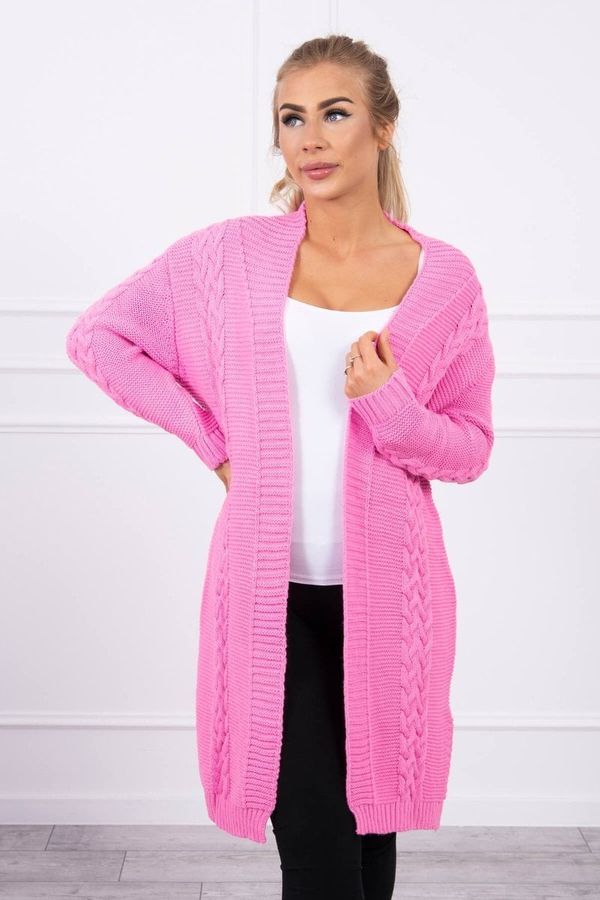 Kesi Cardigan sweater braid light pink