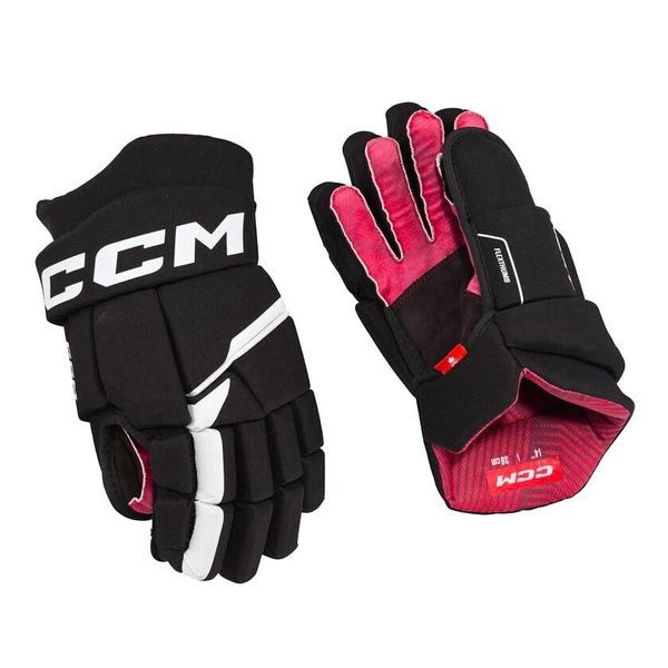 CCM CCM Next Black/White 10-inch hockey gloves